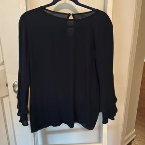 Navy long sleeve blouse